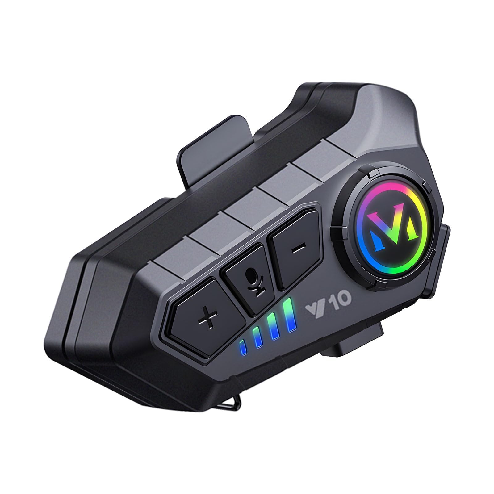 Y10 Motorcycle Helmet Bluetooth Headset, Bluetooth 5.3 Headphone, Smart Noise Reduction, HiFi Level Sound Quality, IPX6 Waterproof, 2 Different Types of Mic, Compatible with All Helmets-picture-16