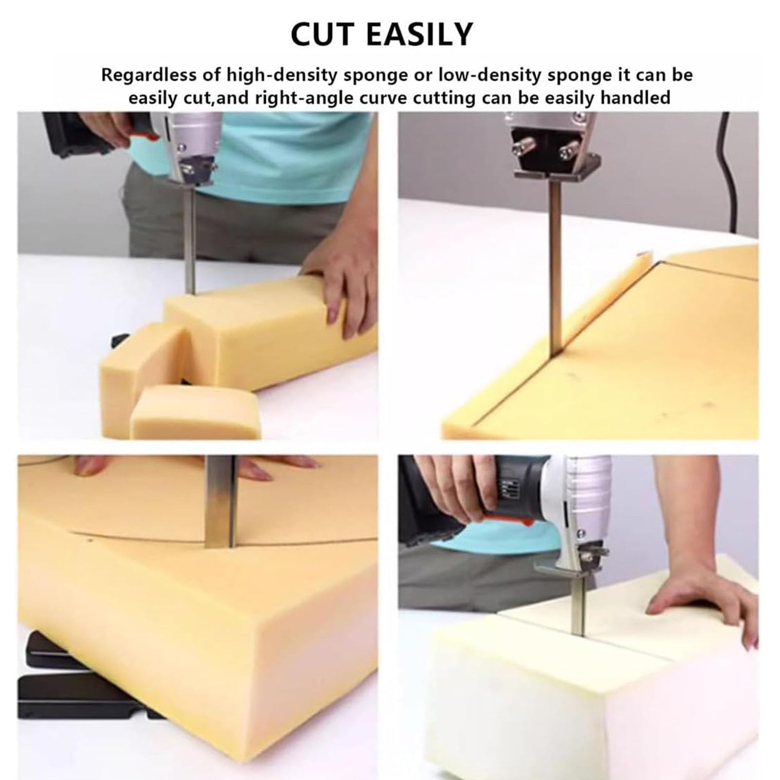 Sierra Alternativa para Cortar Espuma 6",8" Y 12": Herramienta De Corte Resistente, Diseñada para Cortes Rápidos De Producción De Todas Las Densidades De Goma Espuma,12"-DC