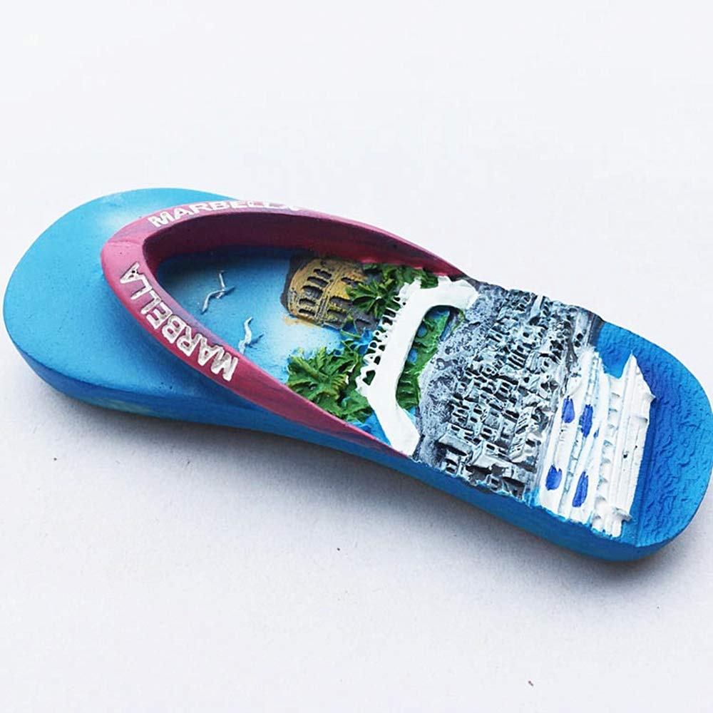 Magnete Frigorifero 3D Marbella Spagna – Souvenir In Resina Fatto A Mano, Dimensioni 9x4 Cm, Per Collezione E Decorazione