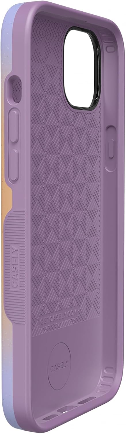 Casely iPhone 13 Case | Sunset Halo | Rainbow Aura | Bold Protective Design | MagSafe Compatible Design