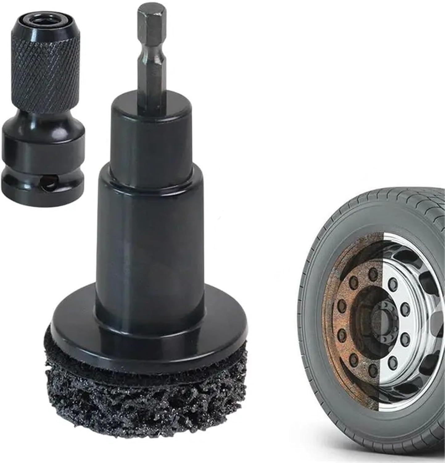 Wheel Hub Cleaning Tool 10 Set Auto Wheel Hub Brush Car Grinder Rust Grinding Removal Tool Brake Cleaner Kit