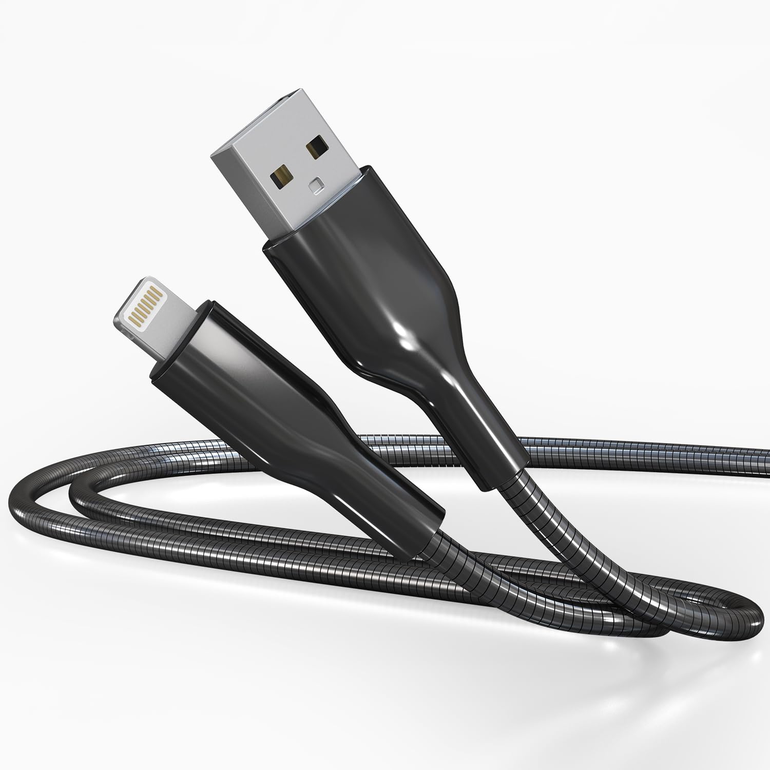 Chargeur en métal tressé iPhone pour charge rapide 2,4A - 8