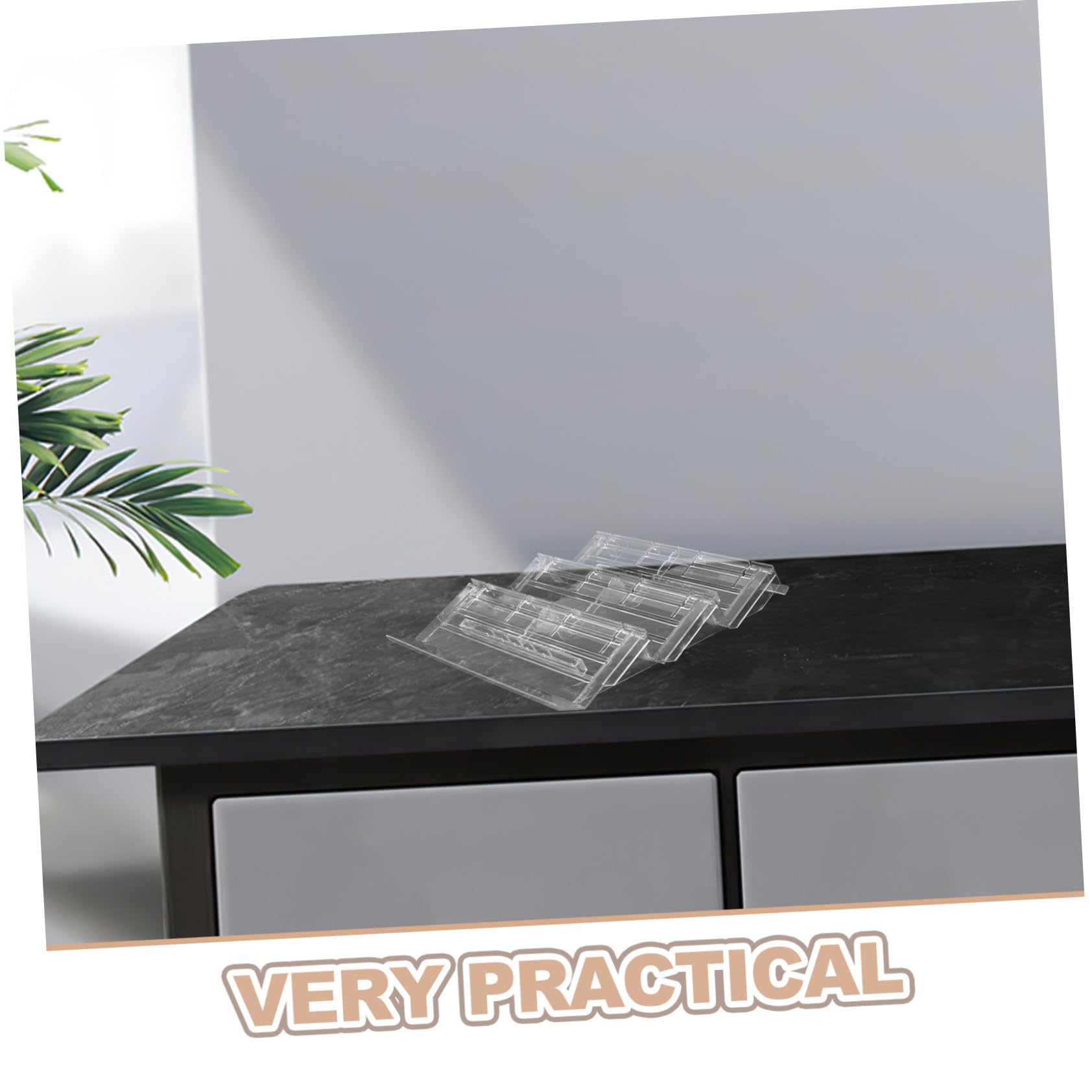 Alipis Espositore per Verdure e Bevande in Plastica, Struttura a Tre Livelli e Inclinata, Organizer Frigo per Retail e Banconi Refrigerati