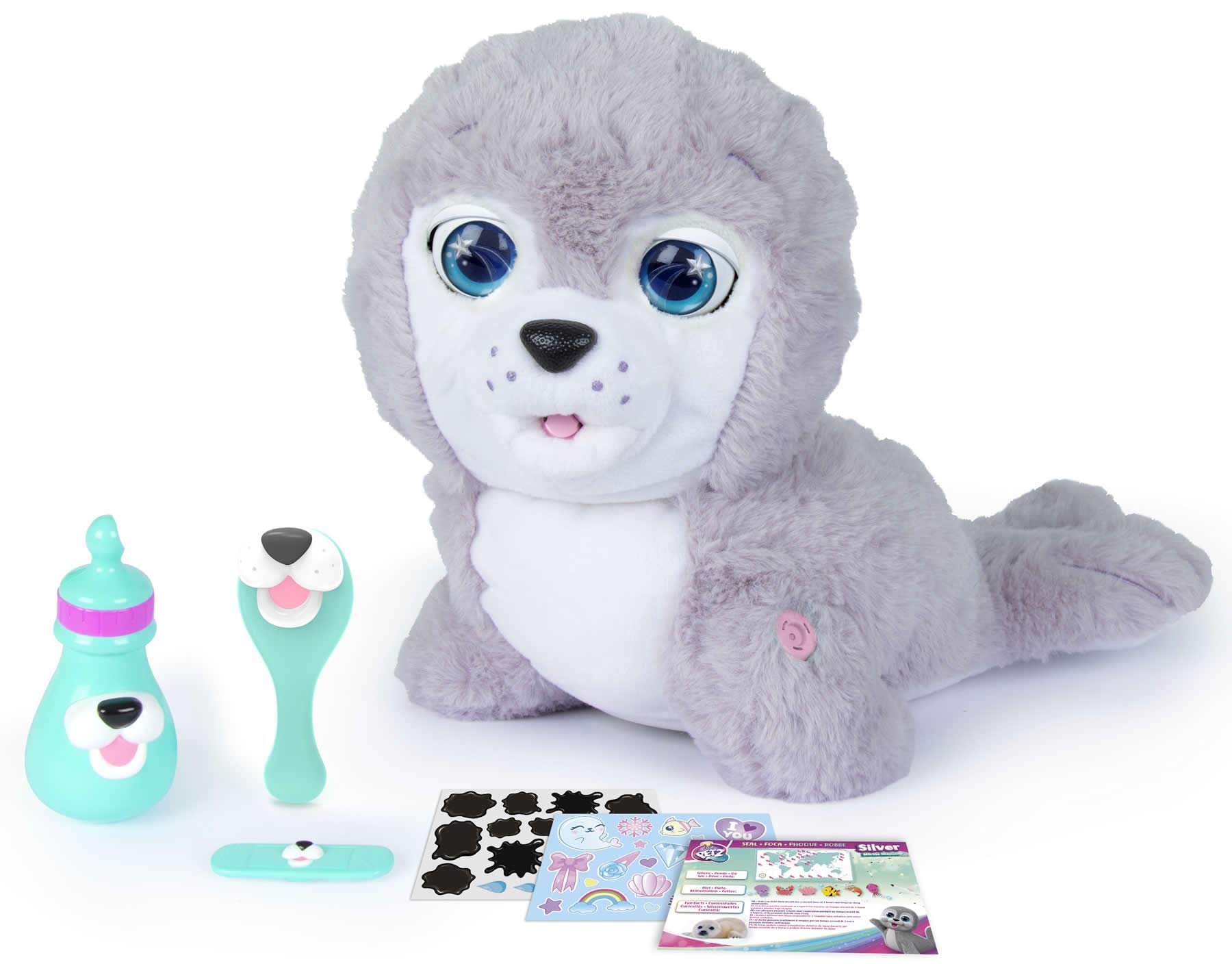 MｏDERN TｏYS製　SＩLVER PET Club Petz Silver Marine Mission | Marine Animal Soft Toy with Over