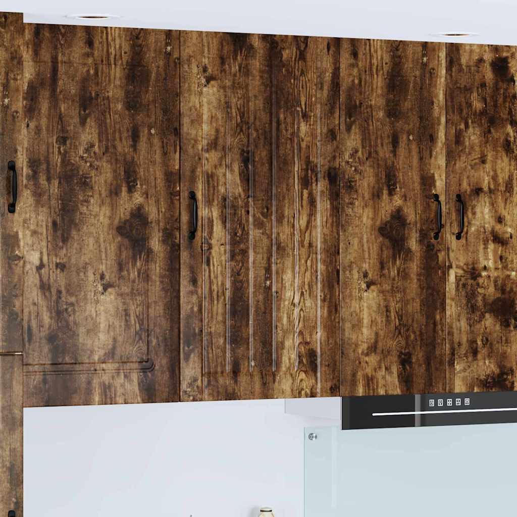 Armario de cocina de roble ahumado ideal para optimizar espacio en pasillo y salón
