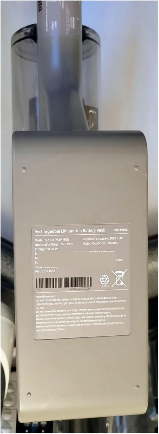 Model: V2308-7S1P Lithium Battery Pack 25.2V 2900mAh，Compatible for Dreame Z10 Cordless Vacuum Cleaners Battery Spare Parts