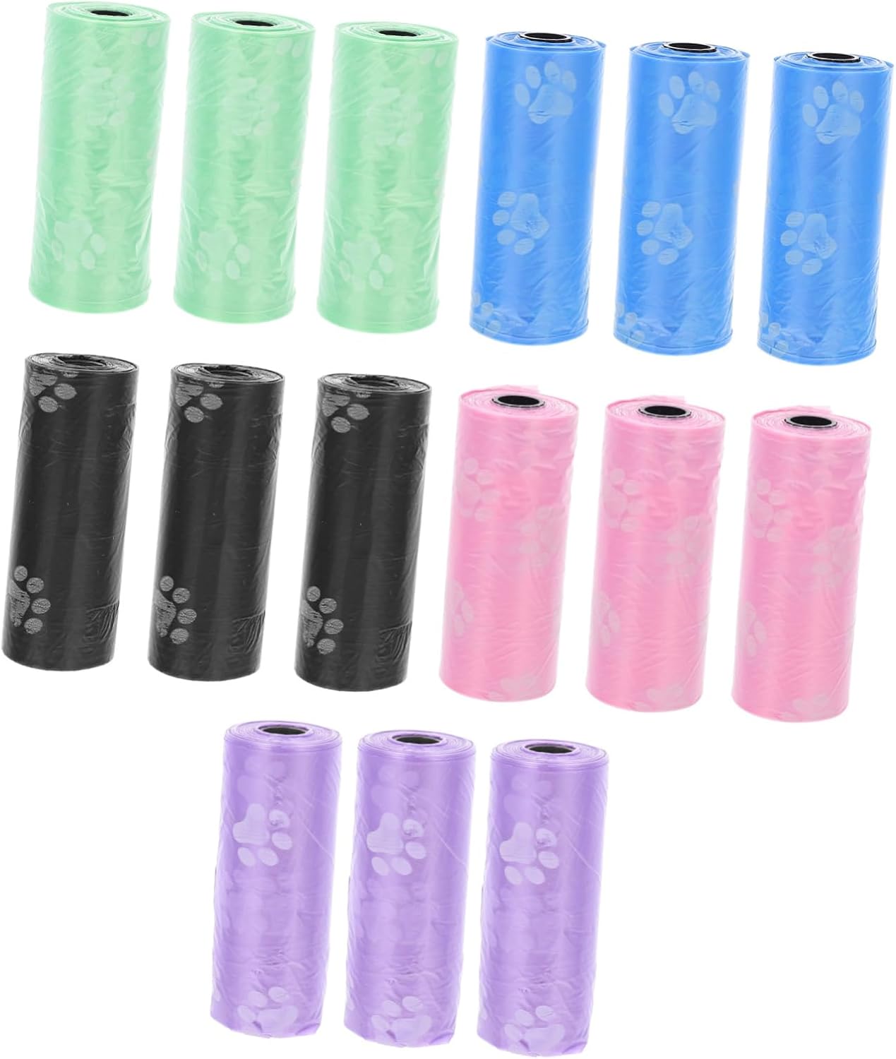 Garneck 15rolls Pet Waste Bags of Leakproof Dog Poop Bags for Easy Cleanup Walks and Parks Pet Waste Holders