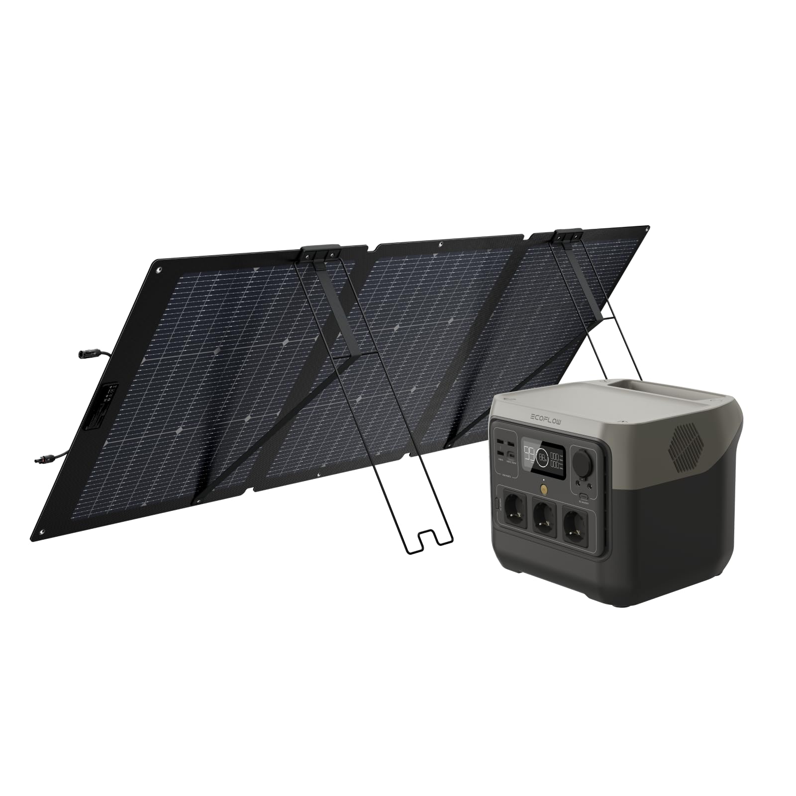 EF ECOFLOW Gerador Solar 220V RIVER 2 Pro 768Wh com NextGen Painel