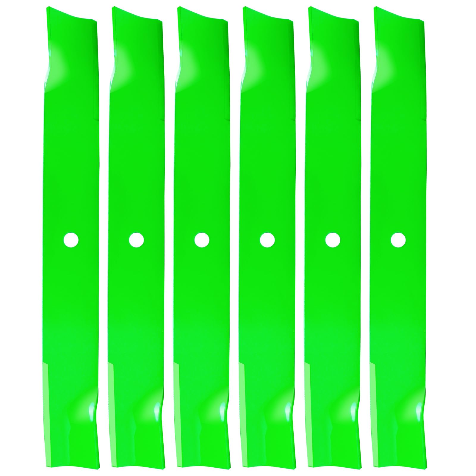 Paquete de 6 cuchillas de alta elevación 09081200 sustituyen a las originales OEM 09081200 03253900 09246600 compatibles con cubiertas de cortacésped Gravely Pro-Turn A riens de 60 pulgadas