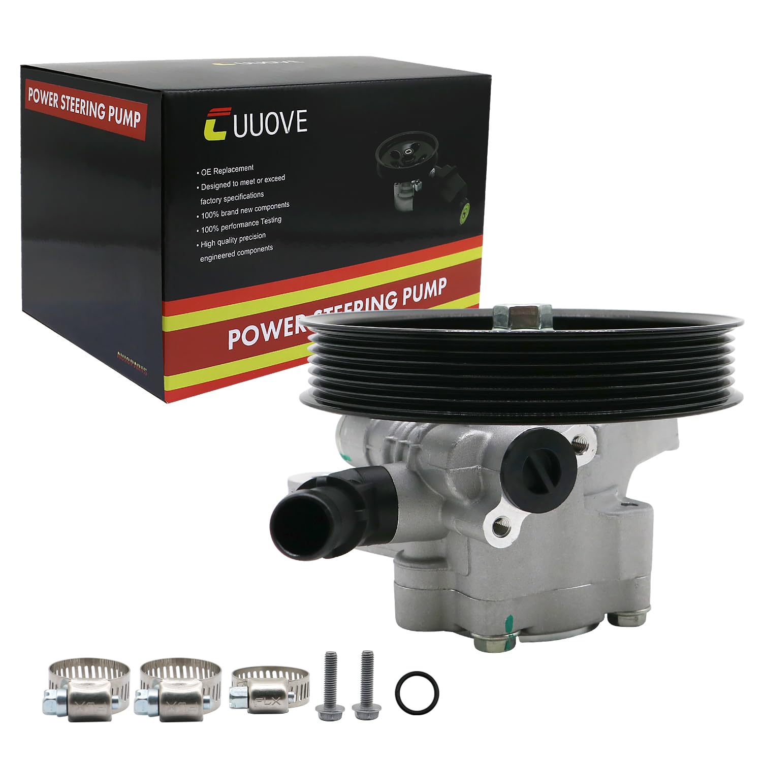 21-5442 Power Steering Pump with Pulley Fits for 2005-2008 Honda Pilot 3.5, 2005-2010 Honda Odyssey 3.5, 2003-2006 Acura MDX 3.5, 2007-2013 Acura MDX 3.7, Replace 56110-RGL-A03 56110-PVJ-A01