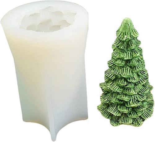Miniatura 4 de Moldes de silicona para velas de árboles de Navidad 3D, para jabón casero, bares, decoración de vacaciones, suministros para manualidades