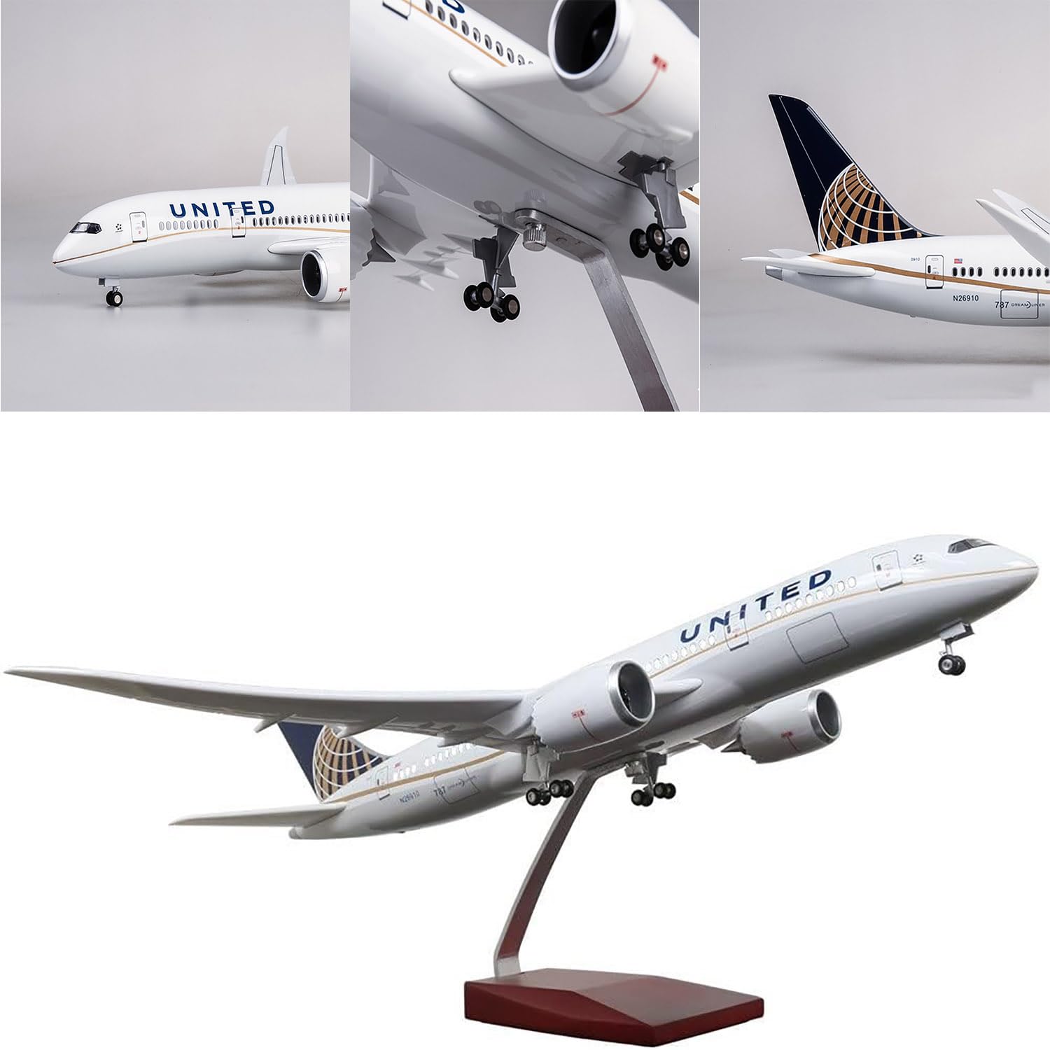 Amazon.co.jp: AZIZAT 16.9 インチ 1:130 スケールモデルジェット