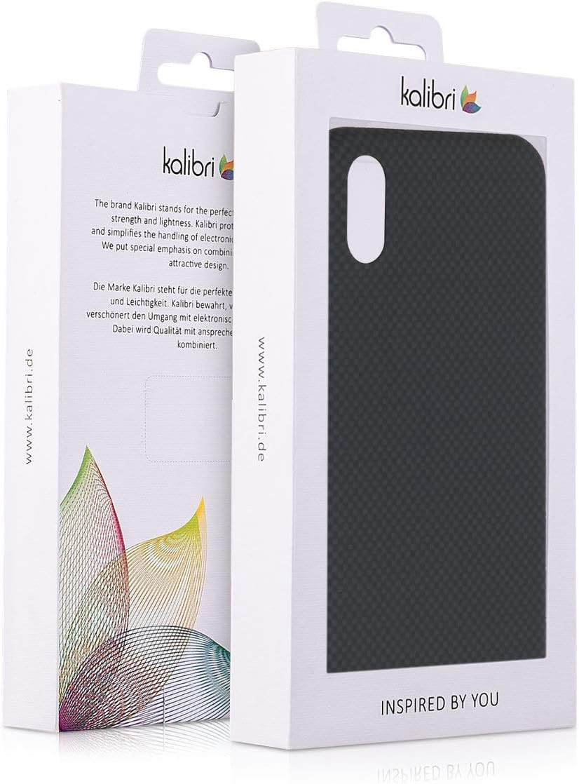Bеѕt Rеvіеw kalibri Aramid Fiber Case Compatible with Apple iPhone Xs - Case Super Slim Strong Protective Phone Cover - Black