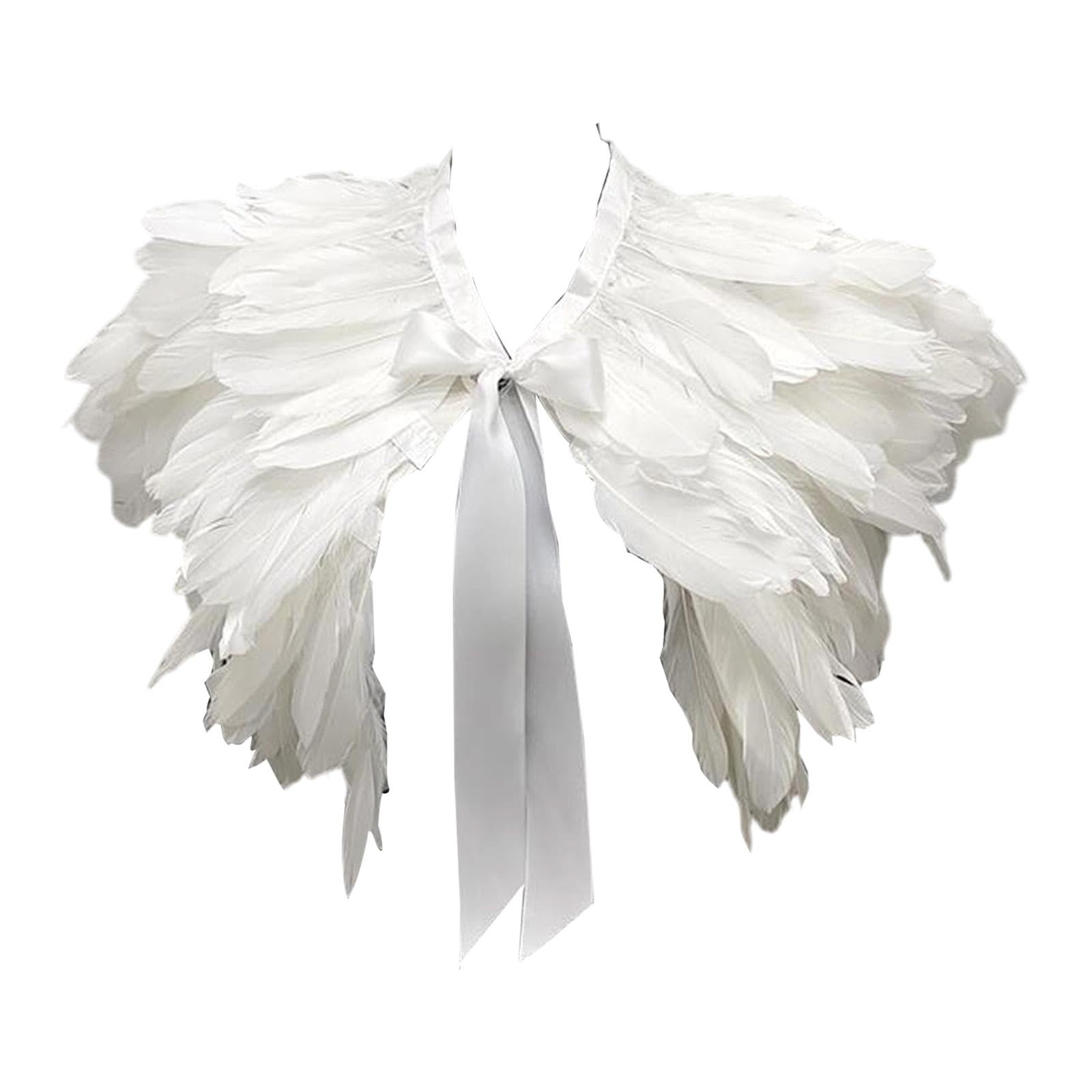 Feather Shawl Dressing up with Satin Ribbon for Party Prom Stage Performance Multicolour-image-13