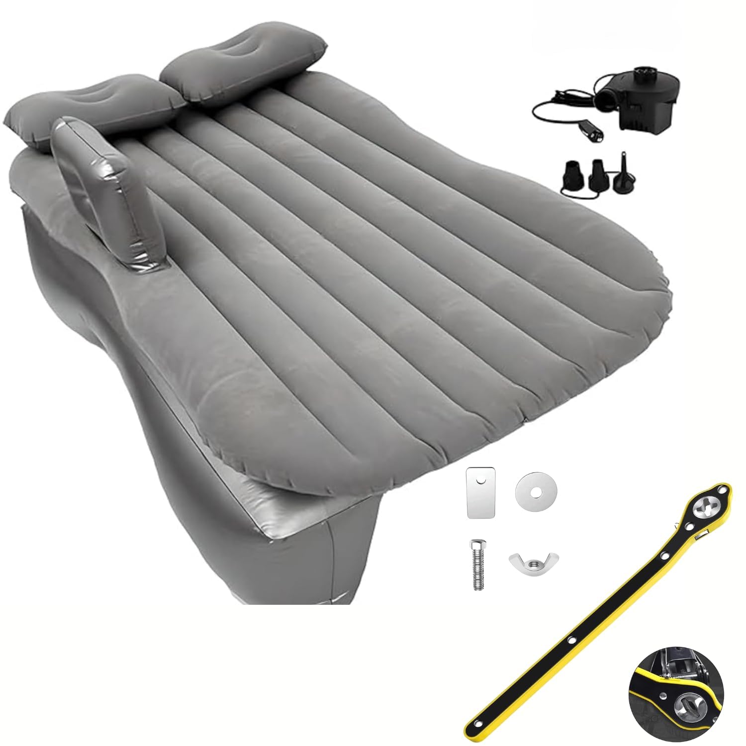 Premium Car Inflatable Bed with Pump & 2 Air PillowQuick Inflatable