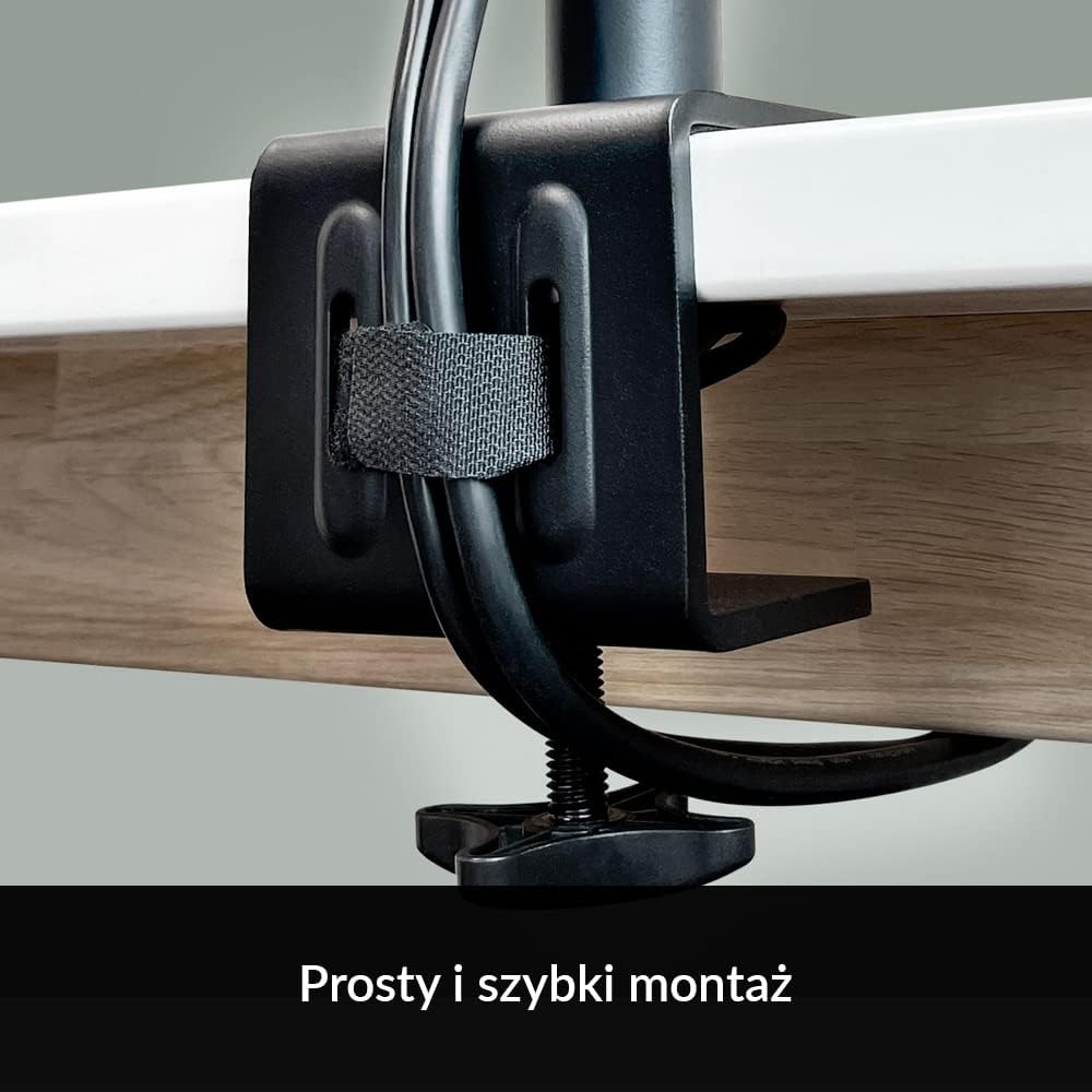 Arctic X1 - Monitor arm for one Monitor, Monitor Stand for up to 40"/43" Ultrawide, up to 10 kg/22 Ibs, Tiltable, Swivelable, Height Adjustable, VESA 75x75/100x100 - Black