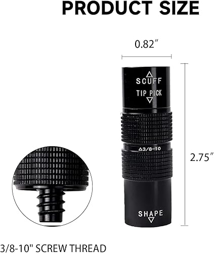 Miniatura 5 de GSE Games & Sports Expert Herramienta para punta de taco de billarpool, herramienta para taco de billar con funciones de