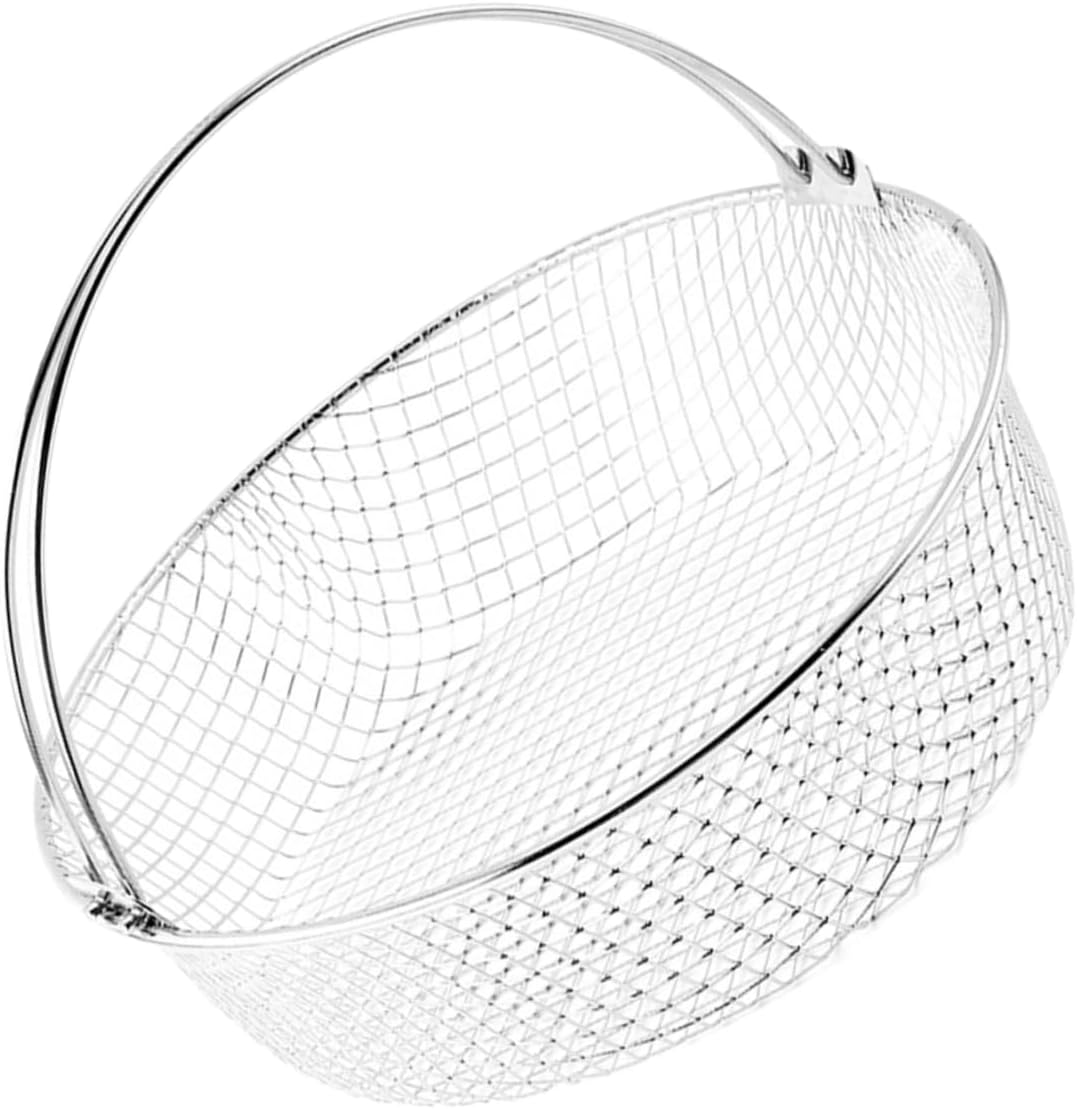 Air Fryer Replacement Basket Stainless Steel Mesh Steamer Accessory for Air Fryers Portable Design for Even Cooking and Easy Cleaning for Onion Rings and More Air Fryer Replacement Basket Stainless Steel Mesh Steamer Accessory for Air Fryers Portable Design for Even Cooking and Easy Cleaning for Onion Rings and More