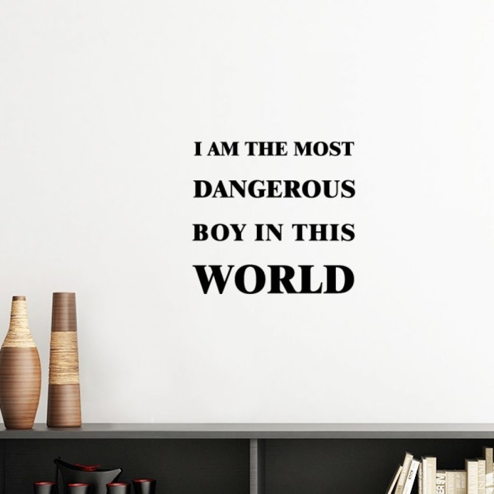 Sticker amovible bleu 40cm pour relooker un mur abime ou une chambre sans peindre