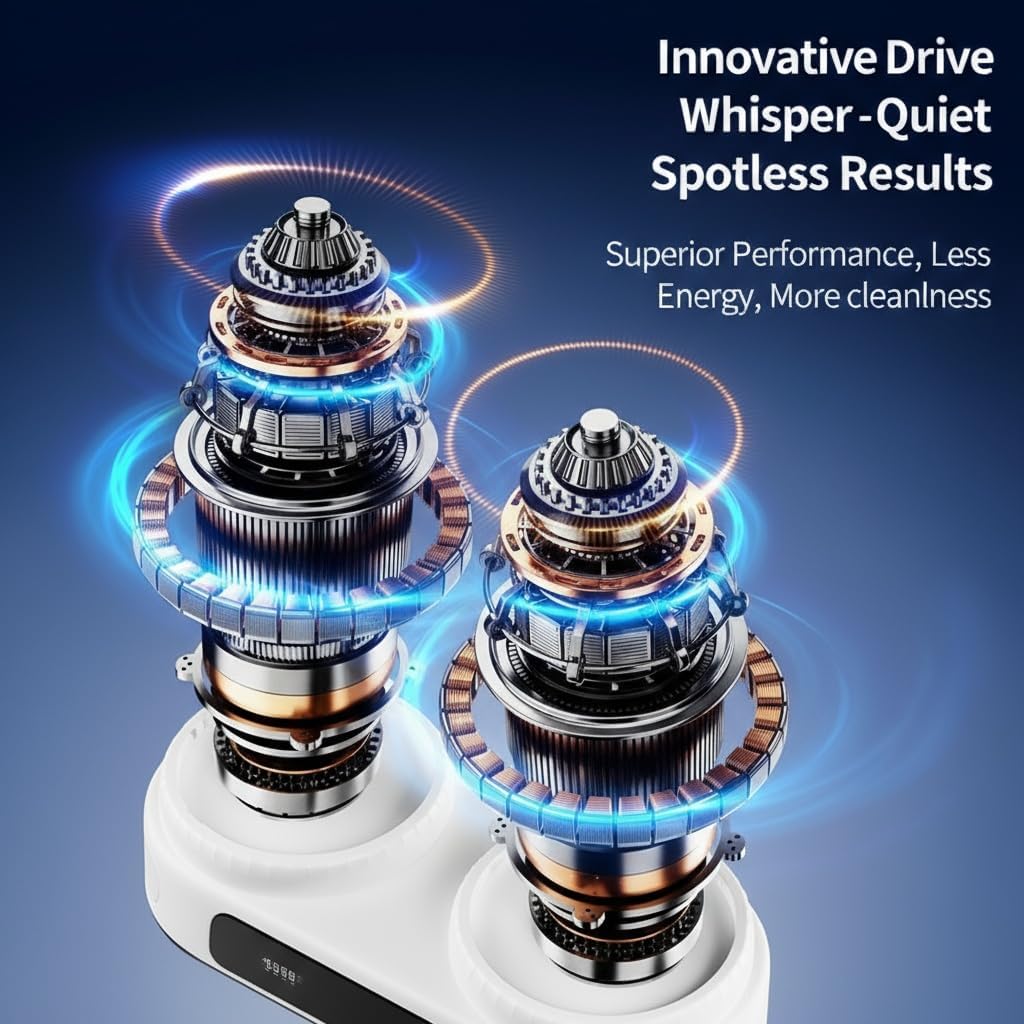 2-in-1 Portable Washing Machine, Dual Tub Wireless Upgraded Mini Washer for Deep Cleaning Socks, Underwear, Dorms,Travel, Apartment, Dorms Use