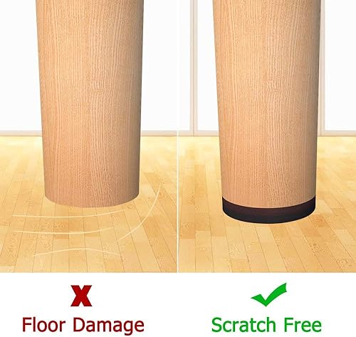 Miniatura 7 de Almohadillas antideslizantes para muebles, 16 pinzas de muebles de 3 pulgadas, antideslizantes para patas de muebles, pies de goma autoadhesivos,