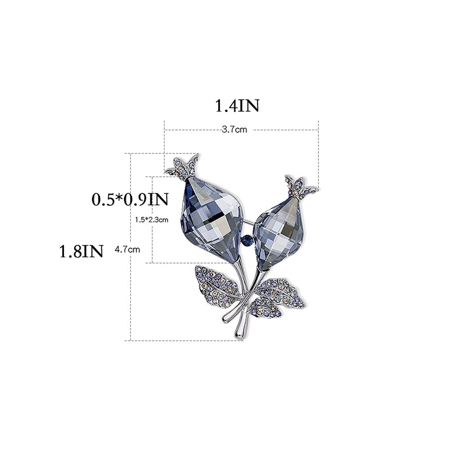 Frauen Brosche Mode Broschen für Frauen Kristall Elegante Brosche Pins Schal Schal Mantel Kleid Dekoration Zubehör Schmuck - Mutterstift für Hochzeit/Bankett Dekoration Anstecknadeln