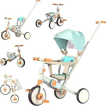 Amazon.co.jp: Vinona 子供用三輪車 6in1 三輪車 折りたたみ 手押し棒