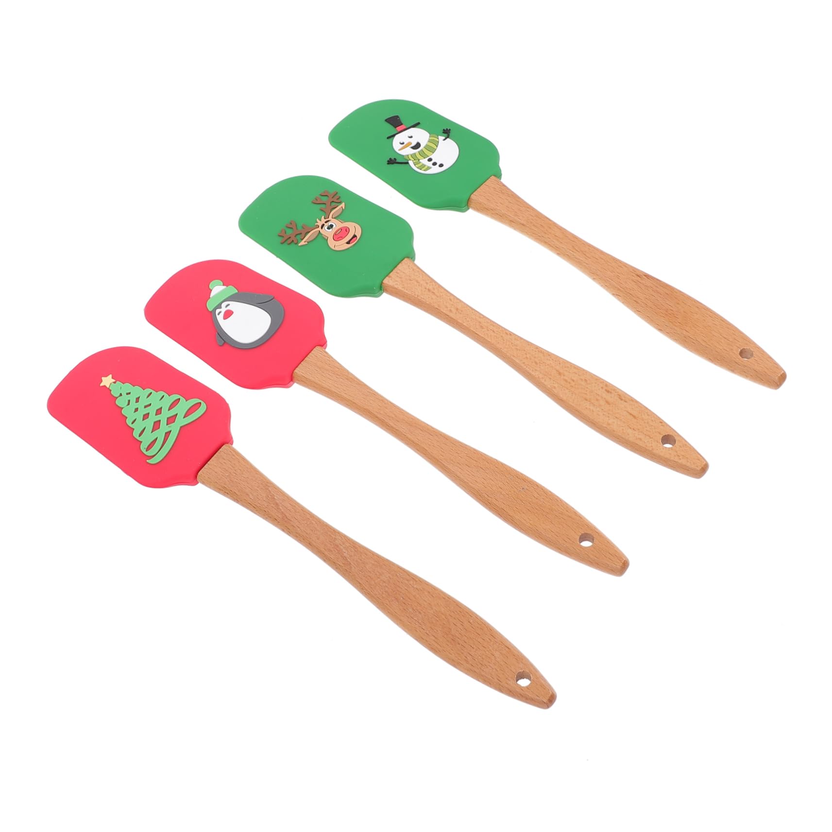 Raschietto Da Forno in Silicone Set 4 Pezzi Foro Per Appendere, Strumenti Per La Cottura Riutilizzabili e Antiaderenti, Utensili Pratici Per Cucina e Barbecue