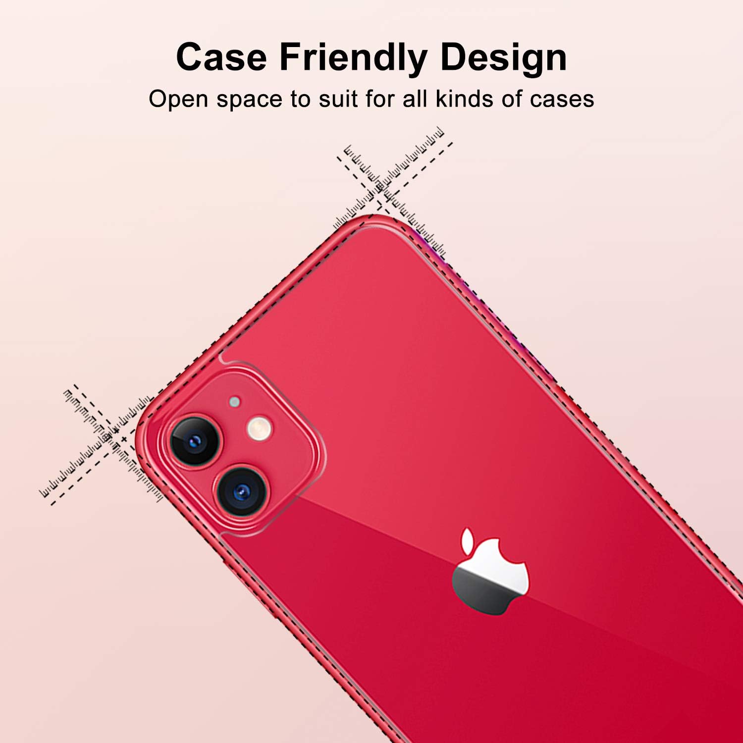 Back Screen Protector for iPhone 11, 2 Pack Tempered Glass image 4