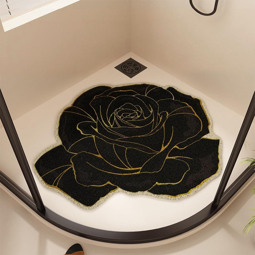 VUIKLCty Soft Rubber Loofah Bath Mat With An Elegant Design; Quick-drying