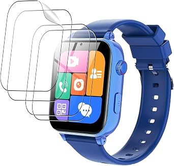 4 Pack Screen Protector for Xipax 1.8inch Smart Watch 6H TPU Film,Anti-Scratch, Anti-Fingerprint,Bubble-Free,Shatterproof,Dustproof,Touch Sensitive,Full Protection for Watch Display