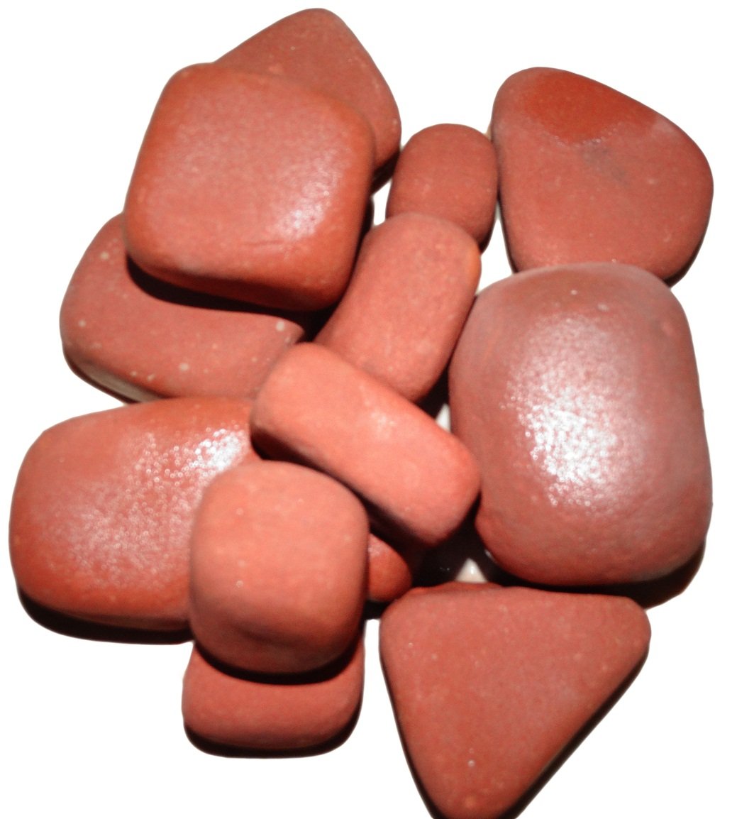 Maalavya 1kg Unpolished Natural Red Tumble Aquarium Water Stone Pebbles Gravel Chips (B0765SVN5H) Amazon Price History, Amazon Price Tracker