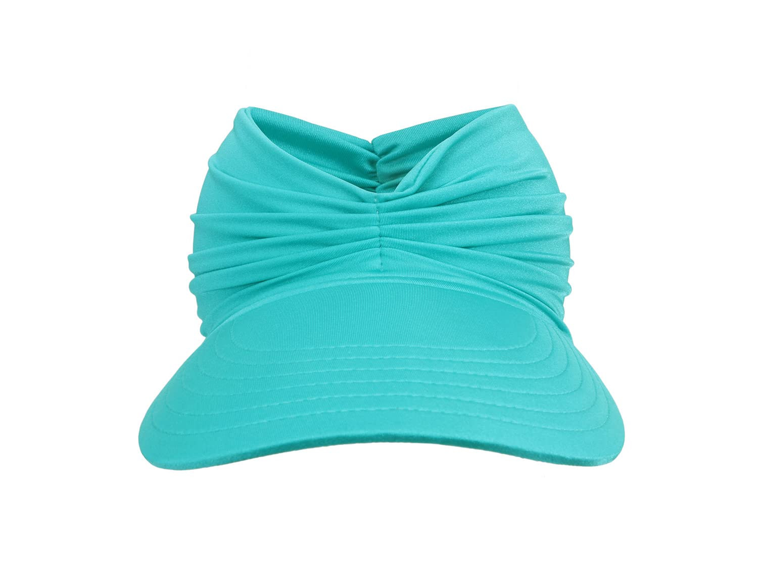 YSTrillion Sombrero Playa Mujer,Visera Mujer Verano,Sombrero de Cola de Caballo Plegable Anti UV Gorra para Deportes,Tenis,Correr 56-65CM