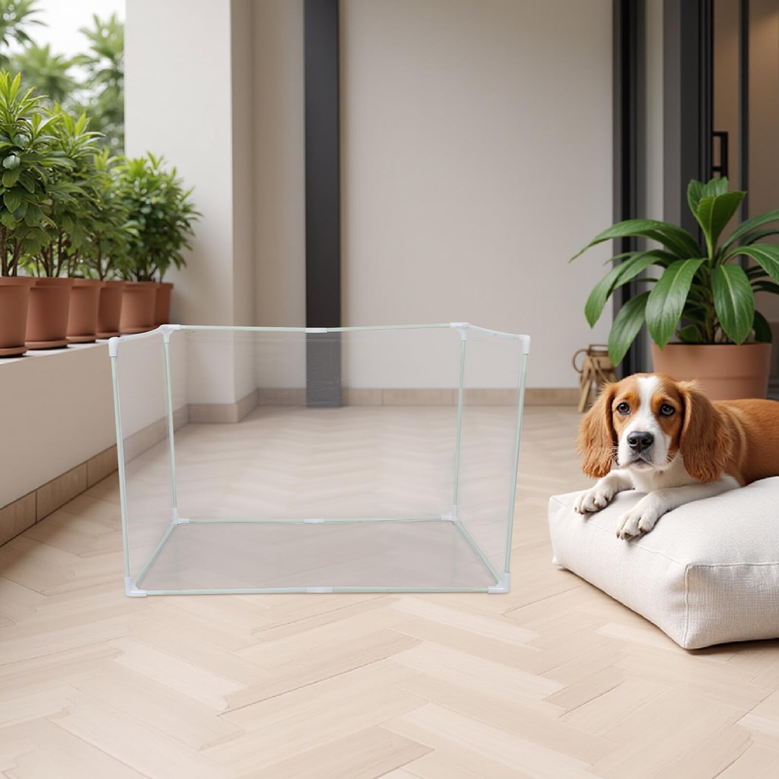 Abaodam Hundeurin Schutz aus PVC mit Abnehmbarem Welpentoiletten Spritzschutz für Innenbereich Minimiert Verschmutzungen und Erleichtert Reinigung