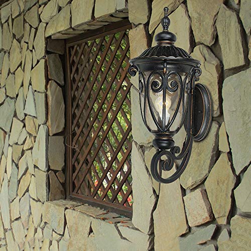 Lampe murale extérieure E27 en verre pour éclairage de balcon et patio - 3