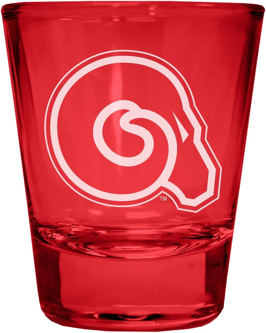 R and R Imports Vaso Shot Grabado 4 Pack 2 oz Rojo