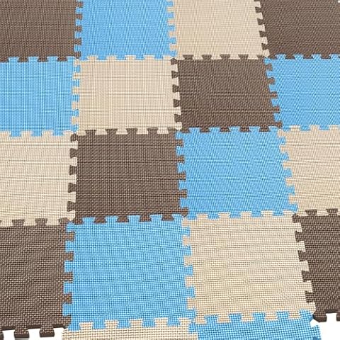 MQIAOHAM® 25 Pieces Puzzle Play Mats, Soft Baby Play Mat, Kids Interlocking Foam Floor Tiles, Toddlers Carpet Playmats G301025-106107110 Cover