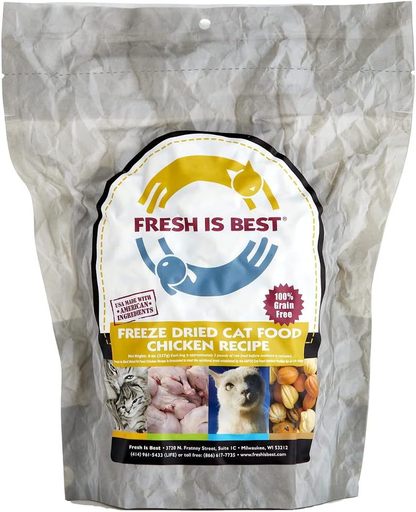 Fresh Is Best - Freeze Dried Raw Cat Food - Chicken, 8 Ounces