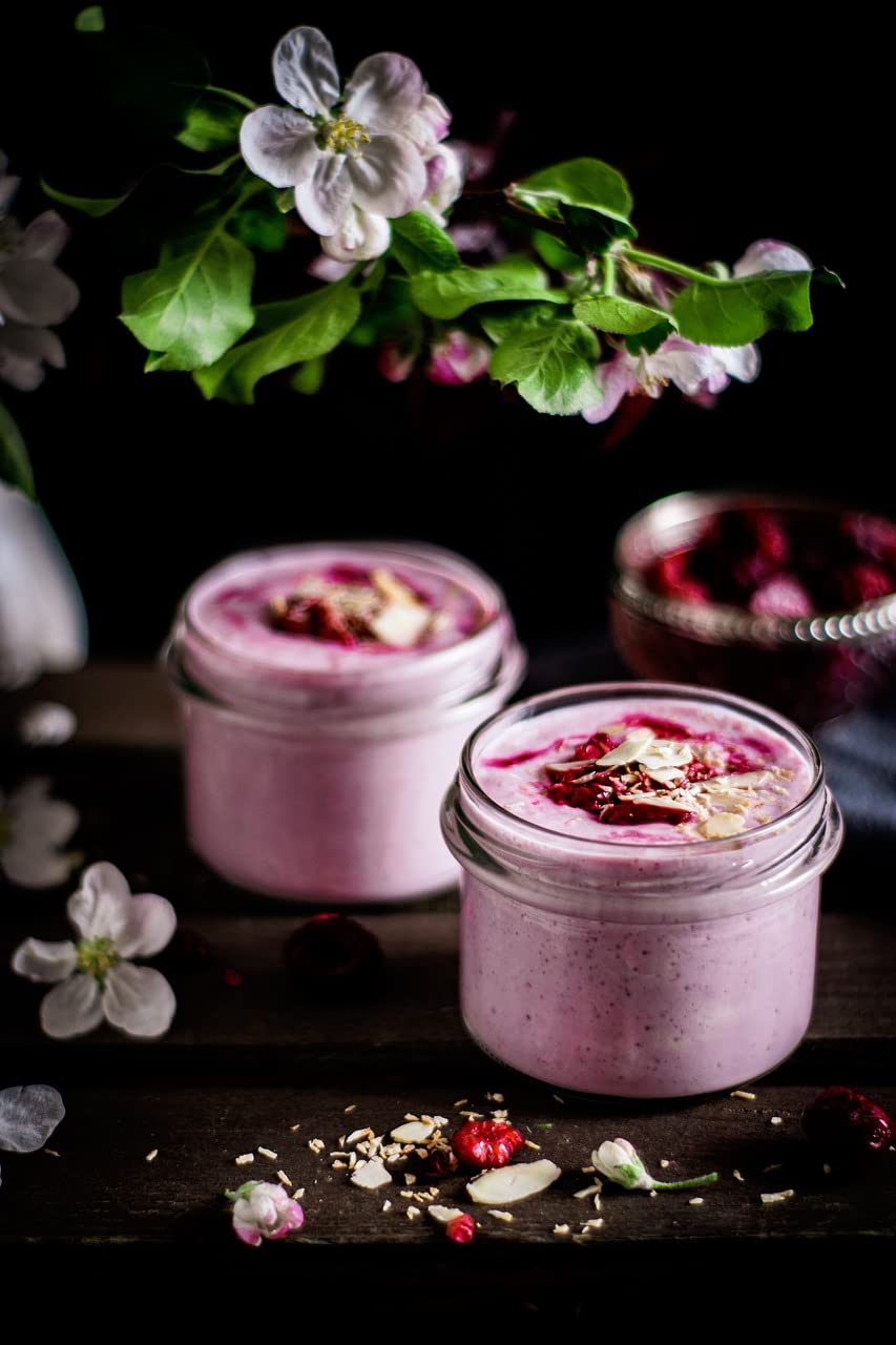Ponthier BIO Himbeer Himbeerfruchtpüree - 5x 1kg - Püree aus unbehandelten Willamette Himbeeren, für Bowls, Smoothies, Eis, Desserts, Porridge, Cupcakes Fruchtpüree