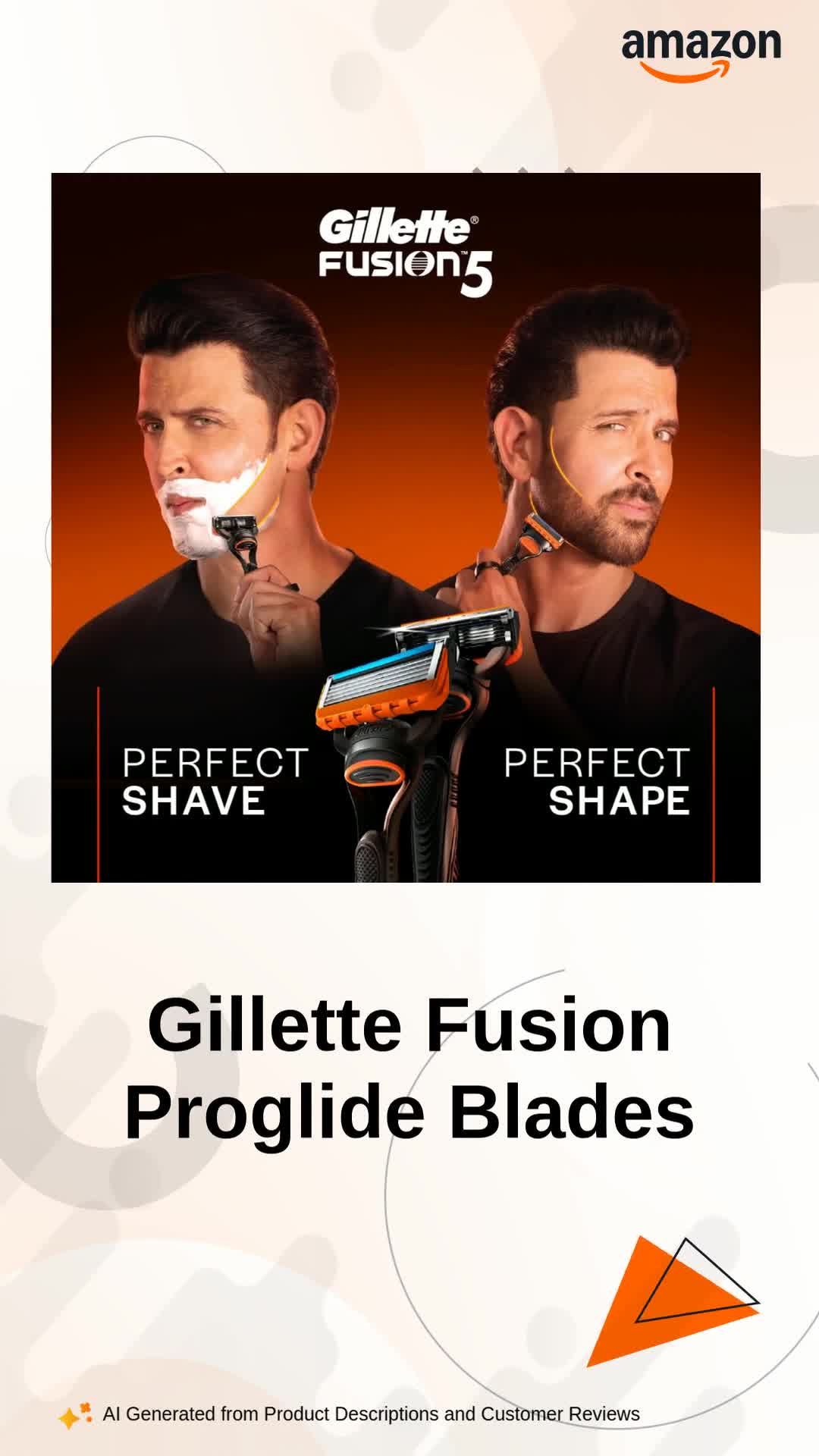 Watch Gillette Fusion Proglide Blades on Amazon Live