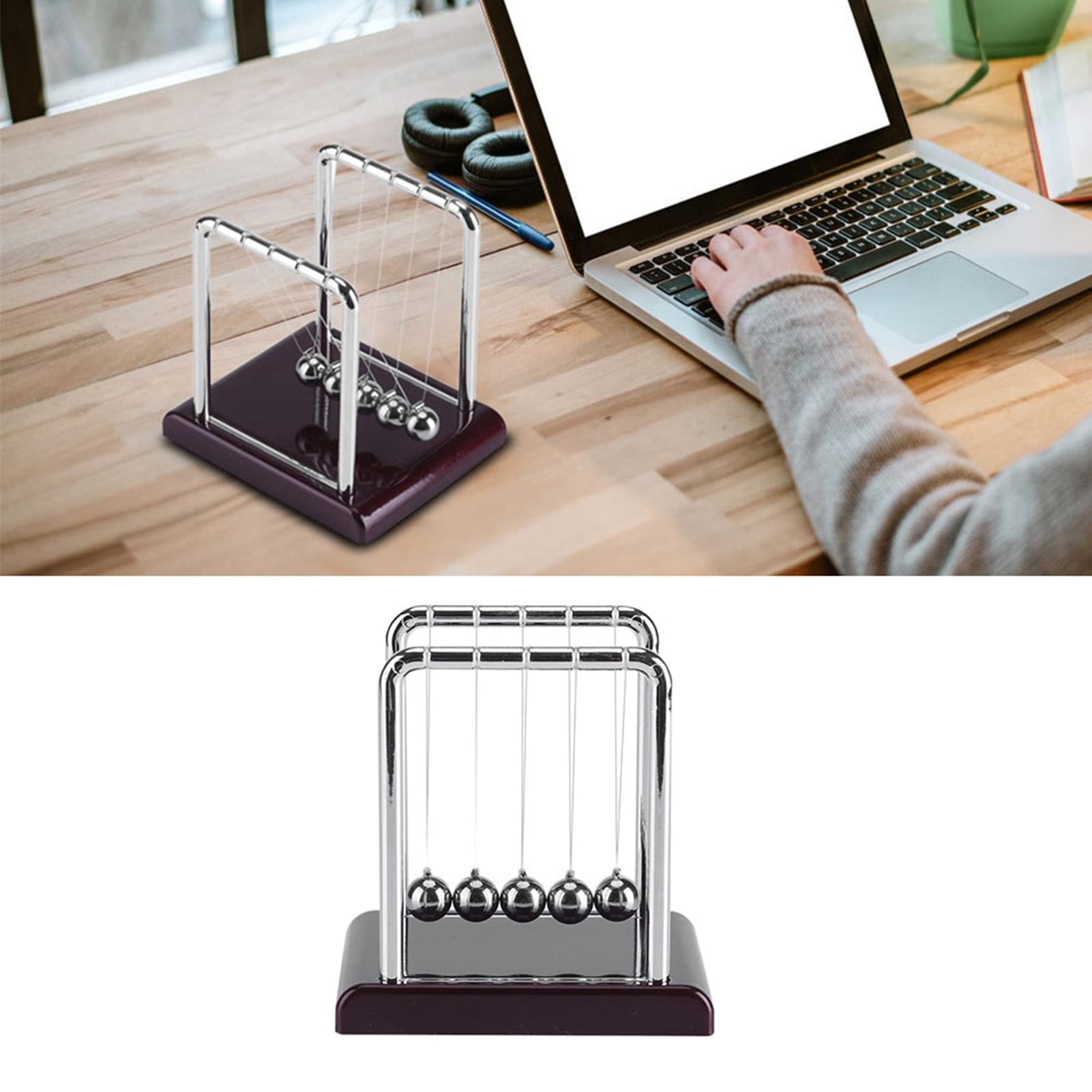 Amazon.com: Sixrun Newton's Cradle, Newton's Cradle Balance