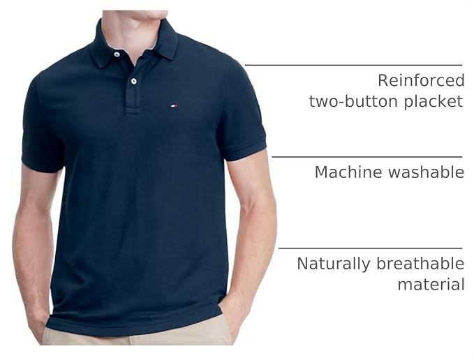 Polo Tommy Hilfiger para hombre manga corta miniatura 4