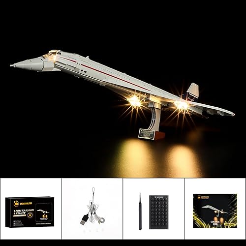 Miniatura 6 de LIGHTAILING Luz para Lego- 10318 Concorde - Kit de iluminación LED compatible con el modelo de bloques de construcción Lego - NO incluido el juego
