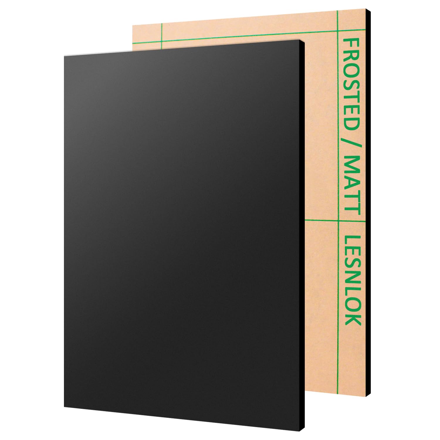 Black Matte Acrylic Sheets - 8x12 Inch -1