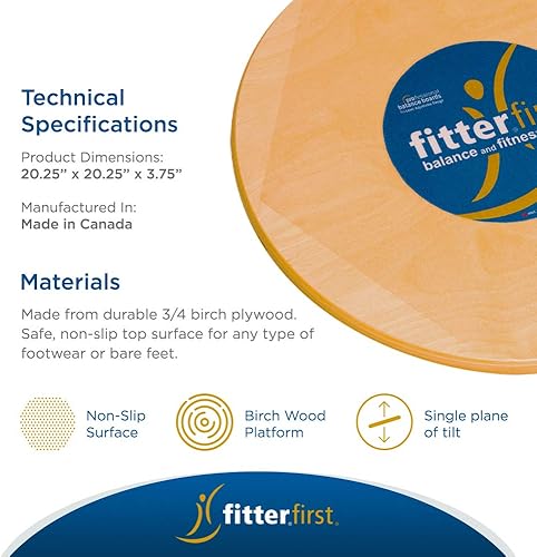 Miniatura 4 de Fitterfirst Tabla de equilibrio profesional - 20"