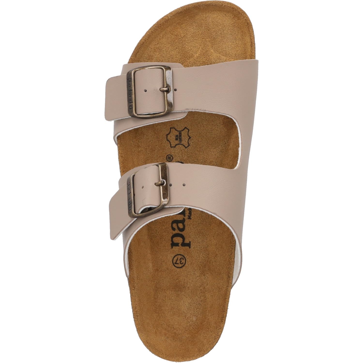 Palado Pantoletten Damen Kormos - bequeme Sandalen Made in Spain - Hausschuhe mit dämpfendem Kork-Fußbett - modische Sommerschuhe