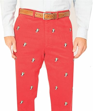 crimson red pants