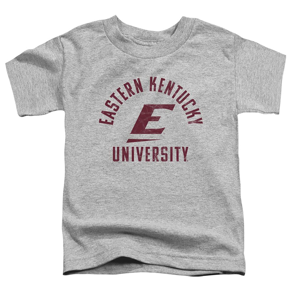 Eastern Kentucky University Official EKU Colonels Logo Unisex Toddler T Shirt,Athletic Heather, 2