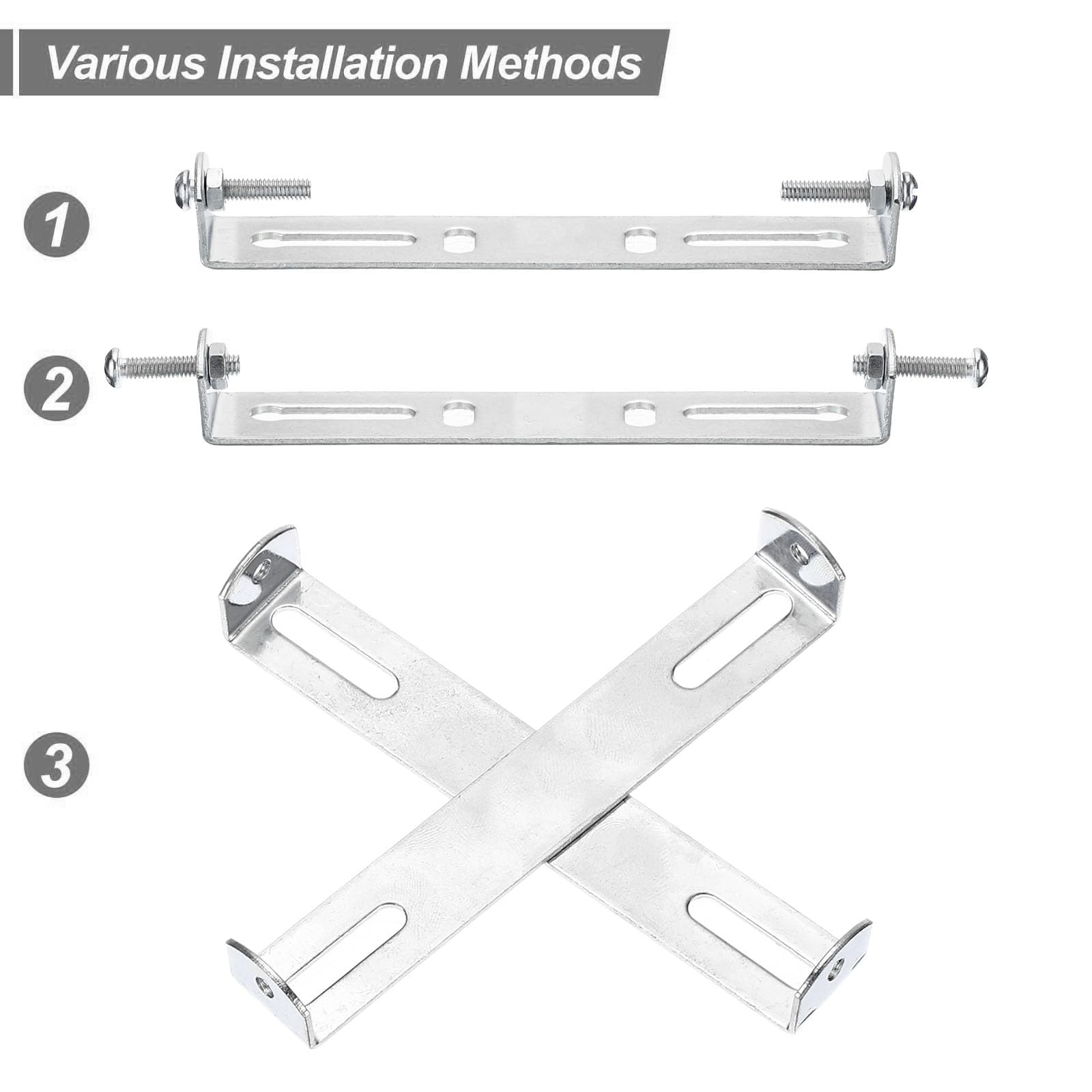 TOP-VIGOR 4Sets Light Fixture Ceiling Bracket, 130x18x16mm Ceiling Light Plate Kit - Image 4