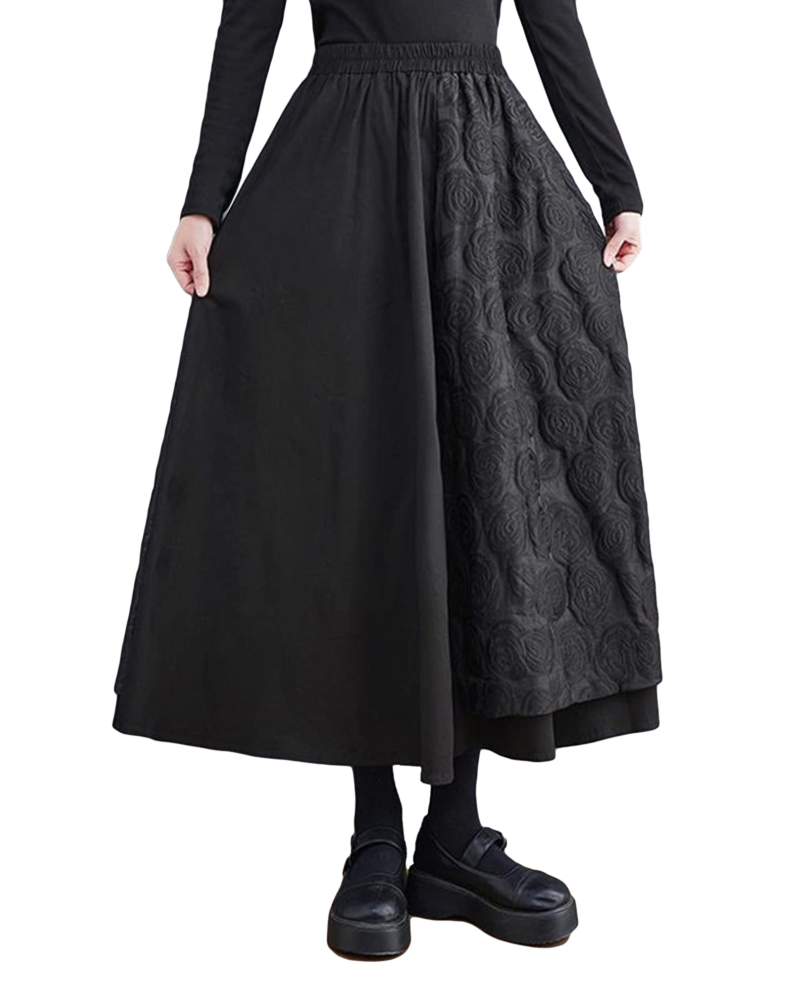 新品⭐︎ DEICY ロングスカートAライン フレアスカート Amazon.co.jp: [MMTYRM] ロングスカート レディース 秋冬 ミモレ